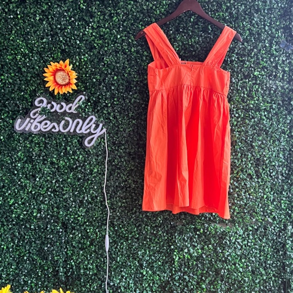 SHEIN Orange Sleeveless Mini Summer Resort Dress Size XS - Picture 5 of 6